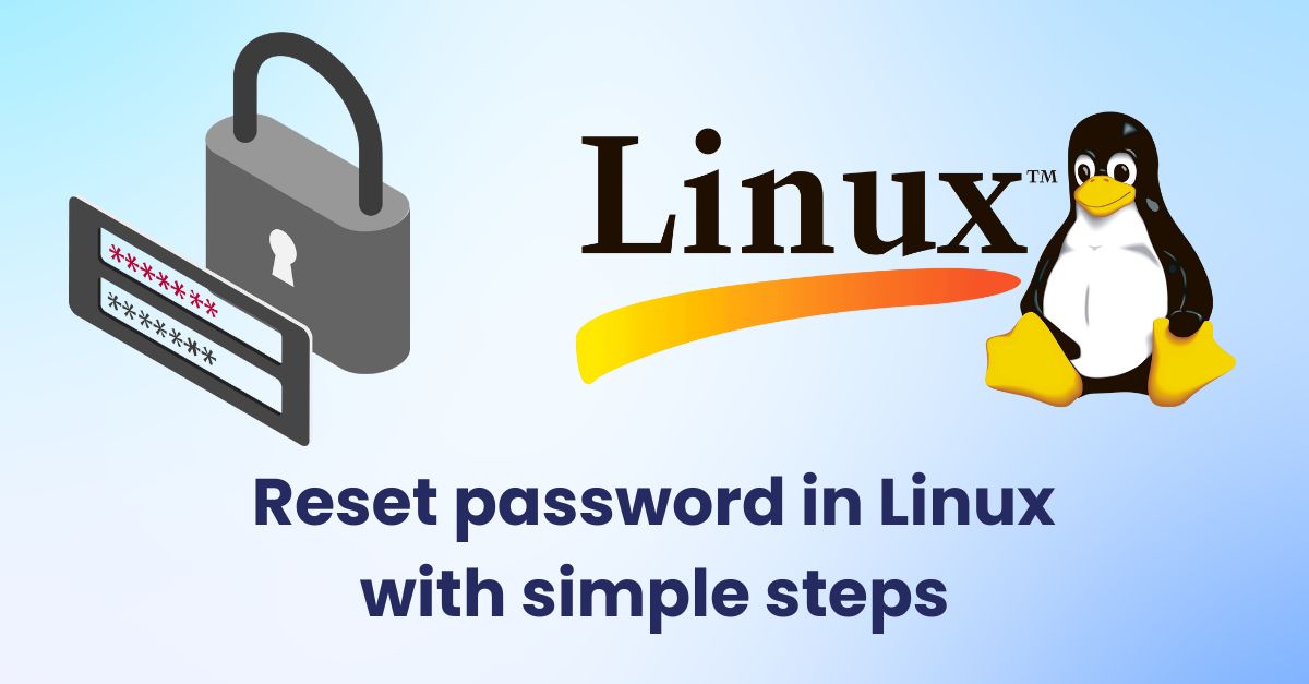 How to reset password in linux with simple steps